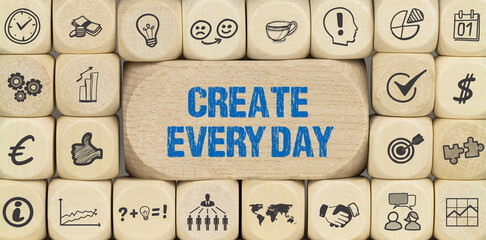 Canvas Print - create every day	