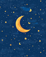 Wall Mural - starry night sky