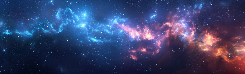 Wall Mural - beautiful starry sky background with deep blue and purple colors