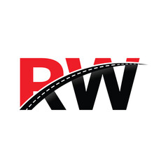 Poster - RW initials ROAD LINE logo