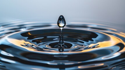 Canvas Print - Water Drop Ripples