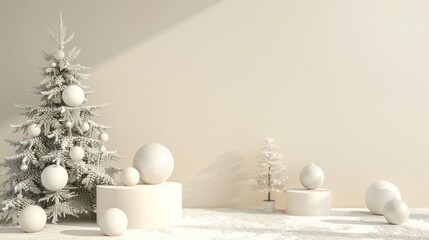 Sticker - Minimalist White Christmas