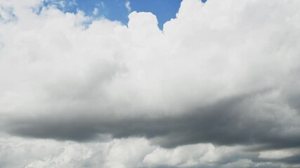 Wall Mural - time lapse of cloudy sky at overcast