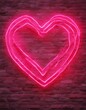 © wafi - palm floatie pink swan springs flamingo pool frame wall brick neon valentine love nubes romance copy space light vintage charme design red urban trendy affection nightlife