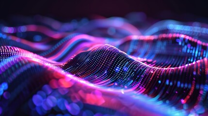 Dynamic Digital Waveforms: Abstract Patterns of Data and Technology
