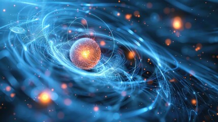 Wall Mural - Abstract Cosmic Orb