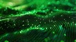 © Iswanto - Abstract Green Digital Wave with Glowing Lights