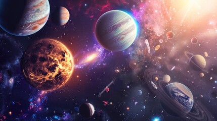 Sticker - cosmic symphony: a stellar tapestry