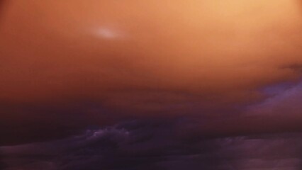 Wall Mural - time lapse of cloudy sky from day to night
