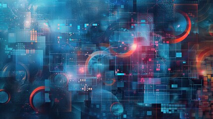 Futuristic Digital Abstractions for Tech Concepts
