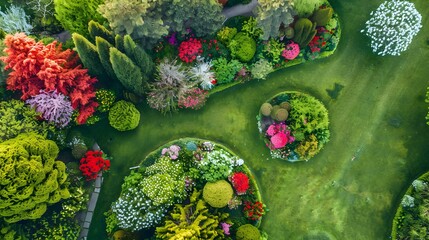 Wall Mural - A blooming garden in spring picture