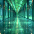 © Taria Technology - Stylized Cyber Security Blueprint - Abstract Blue-Green Design