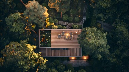 Wall Mural - A house in the forest img