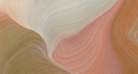unobtrusive header with elegant curvy swirl waves background design with rosy brown, light. generati