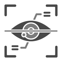 Canvas Print - Eye scanner Icon