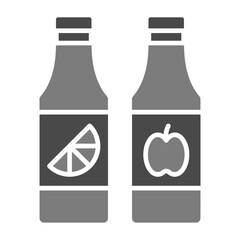 Canvas Print - Juice bottles Icon