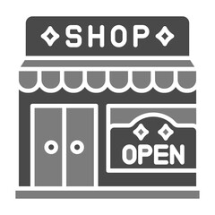 Wall Mural - Open shop Icon