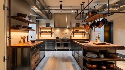 interior of a kitchen