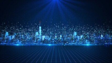 Futuristic city Artificial intelligence, Internet of things Worldwide Web, Internet Connectivity innovation Big Data. world cyber AI and smart city and IoT technology online internet cyber security.