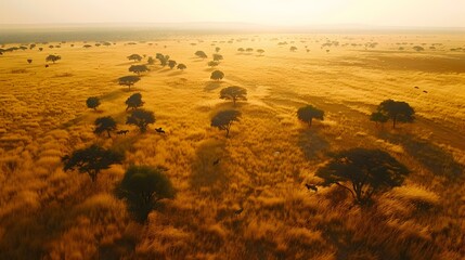 Sticker - A shroud at dawn with golden grasses img