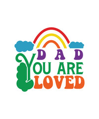 Canvas Print - dad you are loved svg