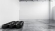 © bajita111122 - A minimalist layout of tires stored in a garage
