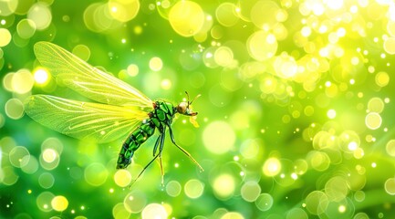 Poster - butterfly on green grass