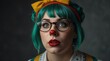 © Василь Тігай - Surprised Clown with Glasses