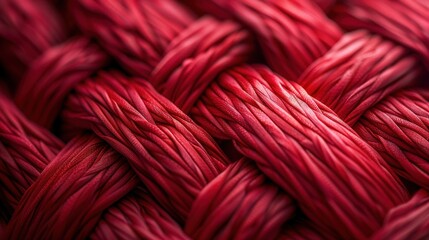 Intricate Red Woven Texture