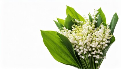 Poster - bouquet of lilies of the valley isolated