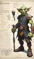 Canvas Print - a drawing of a character from the video game world of warcraft