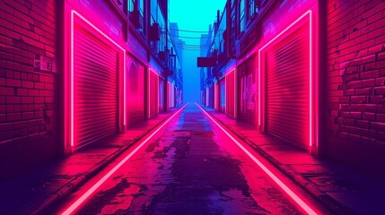 Sticker - Cyberpunk Cityscapes: Dystopian urban environments, neon-lit streets, and cybernetic enhancements depicted in gritty illustrations, perfect for cyberpunk genre enthusiasts and futuristic narratives.