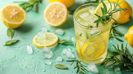 Sticker - Refreshing Summer Lemonade with Rosemary