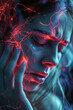 © Ravil Sayfullin - A woman suffers from severe headache. Migraine attack