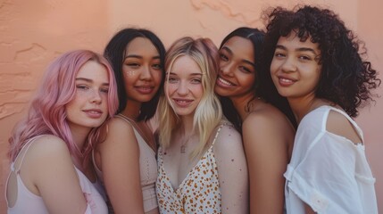 Wall Mural - The Group of Happy Friends