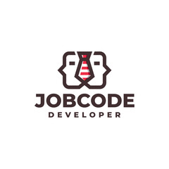 job coding logo vector