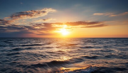 Wall Mural - sea at sunset sea horizon at sunset