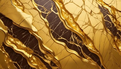 Wall Mural - gold marble texture seamless generative ai