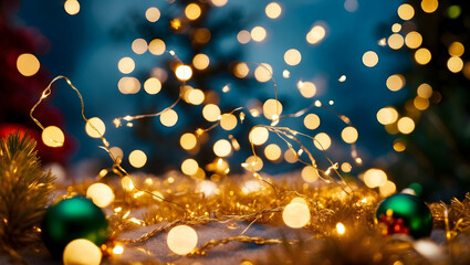 Sticker - golden christmas background