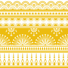 Mehndi Indian pattern. Mehndi Indian oriental pattern. Indian pattern style can be used in fabric design for clothing, textile, background, wallpaper, embroidery, floral, floral pattern