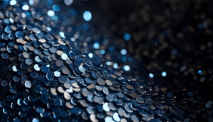 Wall Mural - blue glitter texture surface background