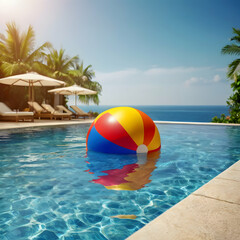 Wall Mural - ball in pool