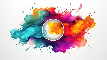 Sticker - A colorful circular logo 