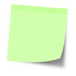 © Newhappyworkk - Green blank sticky post note paper with shadow isolated from white background high resolution png