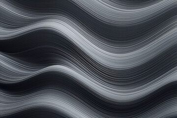 Wall Mural - Black wave minimalist style abstract background