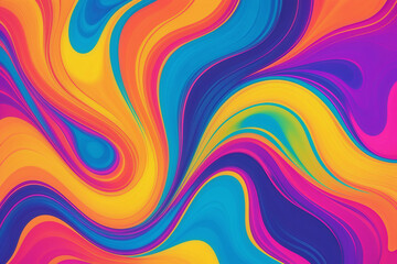 Wall Mural - colorful acidic fluid poster background