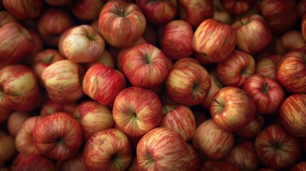 Poster - pile of apples in the market