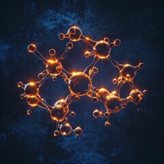 an abstract image of a molecule