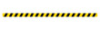 © AlbertBS - Vector Horizontal Yellow and Black Hazard Tape Isolated on Transparent Background - Caution Tape Illustration