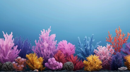 Sticker - Capture the vibrant hues of underwater kingdoms with illustrations depicting vibrant coral reefs, bustling marine ecosystems, and the enchanting allure of aquatic environments. Clean and Clear Color,